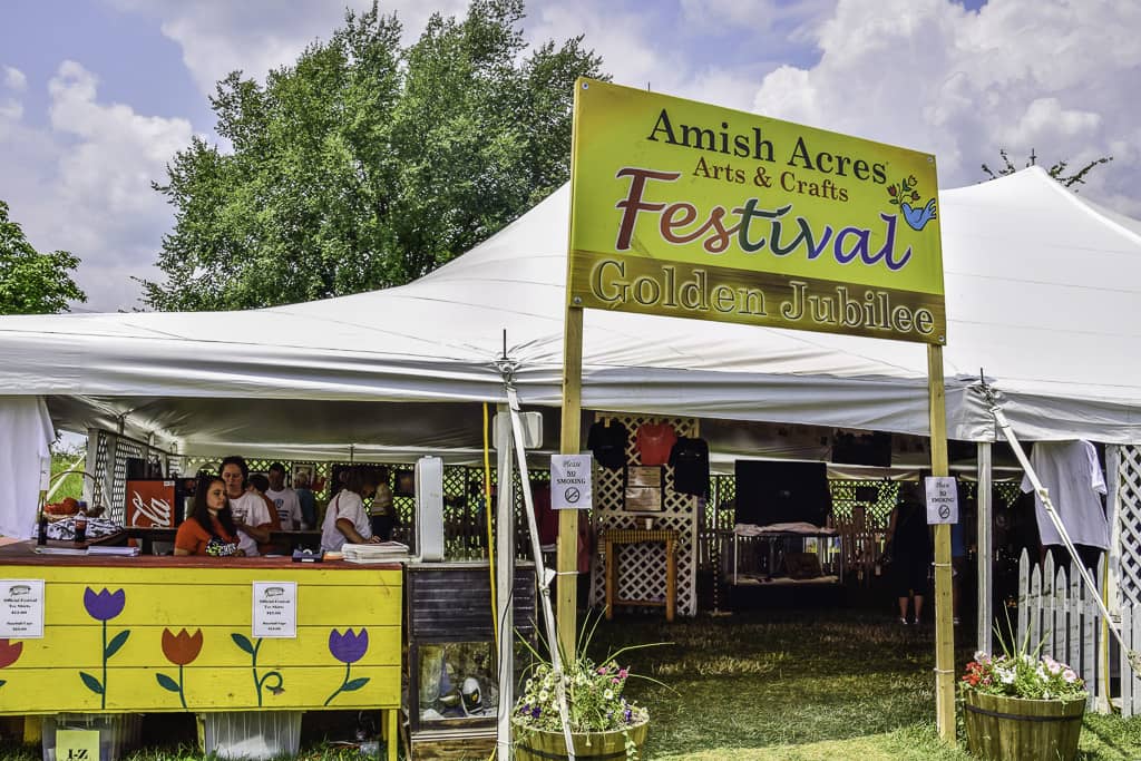 amish acres arts and crafts festival