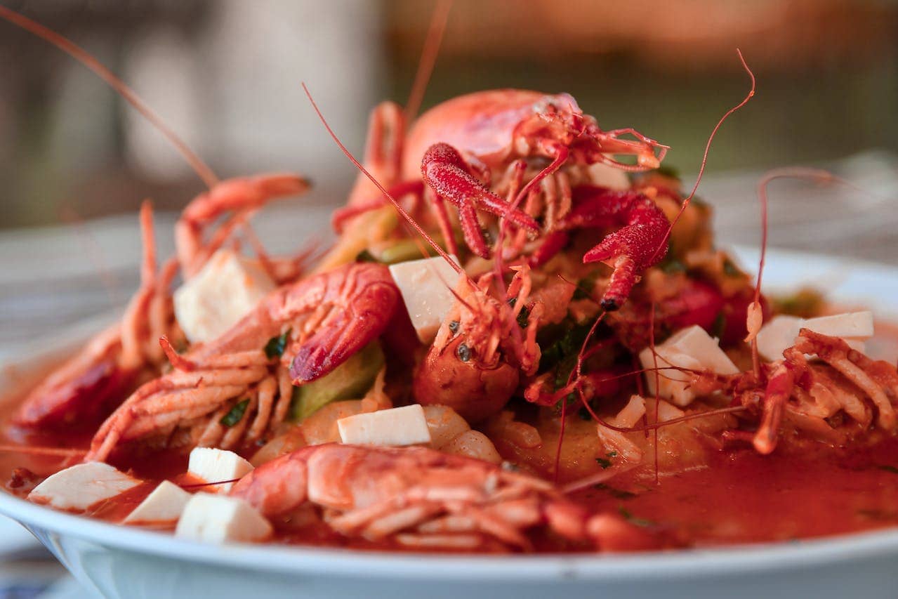 lobsters dish