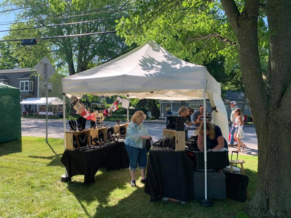 cape vincent french festival jewellery stall